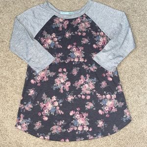 Floral Baseball Tee